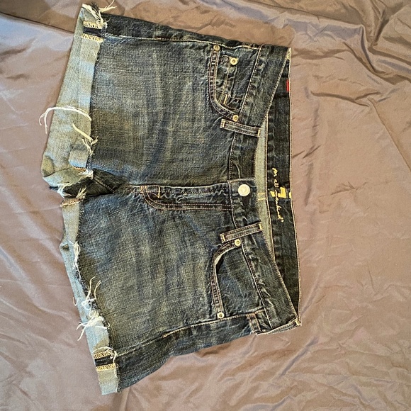 7 For All Mankind Jean Shorts - Picture 2 of 4